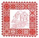 Model, Redwork Quilt by Ursula Michael