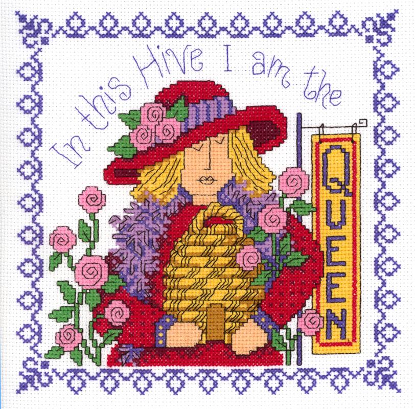 "The Queen" | Cross Stitch Design at Imaginating
