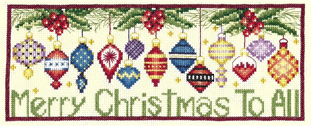 Merry Christmas to All | Cross Stitch Design at Imaginating