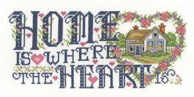 Home Is Where The Heart Is Cross Stitch Design