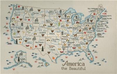 手芸 ステッチキット America The Beautiful America The Beautiful