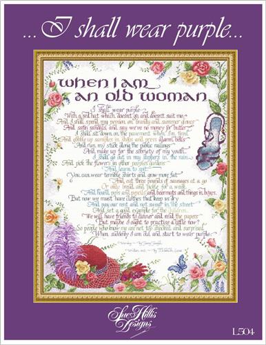 I Shall Wear Purple" | Cross Stitch Design